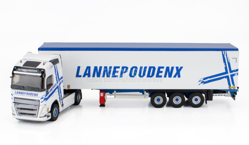 Eligor Volvo Fh 500 Truck Cassonato Lannepoudenx Transports 2020 1:43 Bílá Modrá