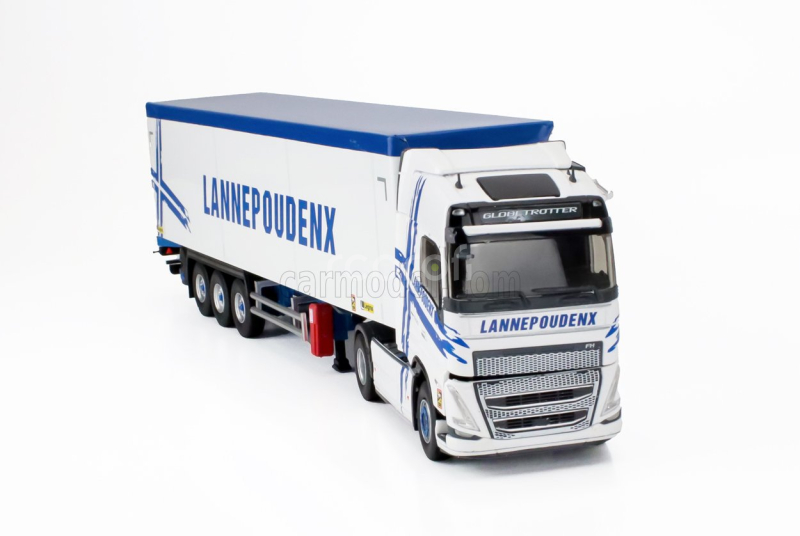 Eligor Volvo Fh 500 Truck Cassonato Lannepoudenx Transports 2020 1:43 Bílá Modrá