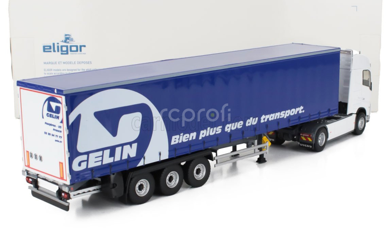 Eligor Volvo Fh 500 Truck Telonato Gelin Transports 2020 1:43 Bílá Modrá