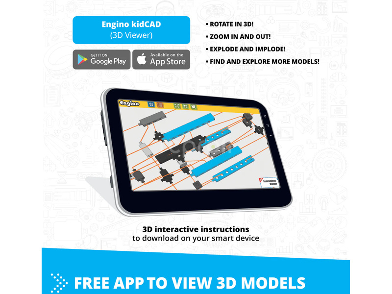 Engino Inventor Mechanics plážová bugina 5 modelů