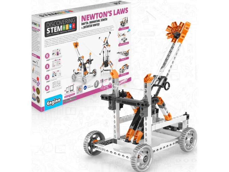 Engino Stem Newtonovy zákony setrvačnost, hybnost, kinetická a potenciální energie