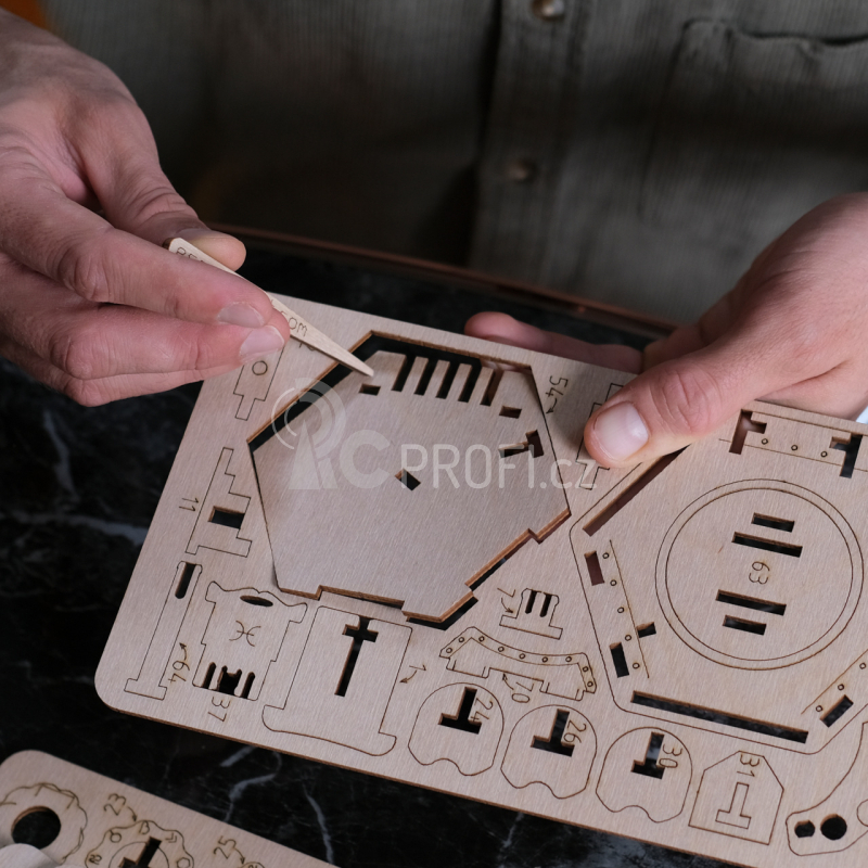 EscapeWelt 3D dřevěná mechanická skládačka hlavolamu Fort Knox Pro