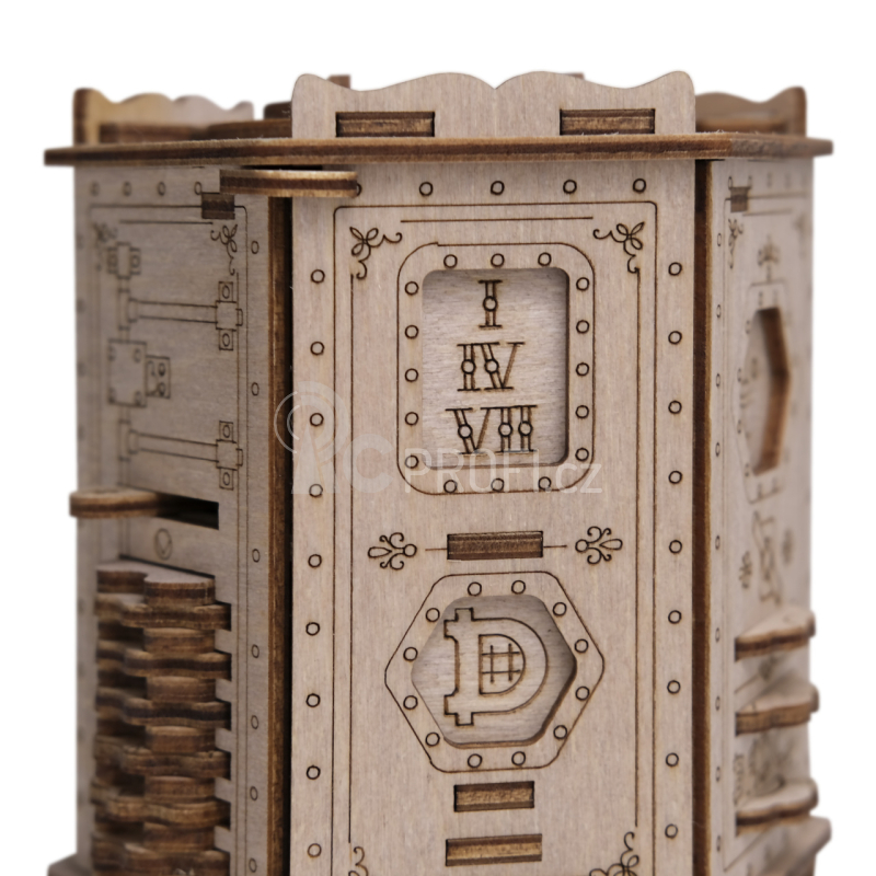 EscapeWelt 3D dřevěná mechanická skládačka hlavolamu Fort Knox Pro