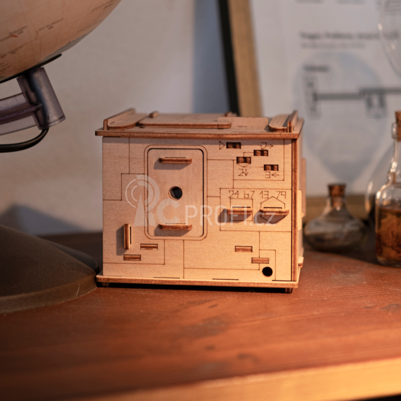 EscapeWelt 3D dřevěná mechanická skládačka hlavolamu Vesmírná kapsle