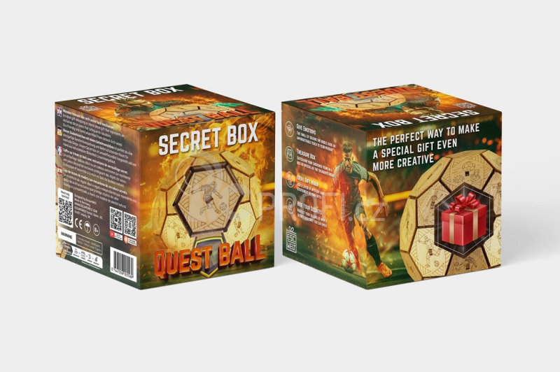 EscapeWelt 3D Dřevěná skládačka Quest Ball složená