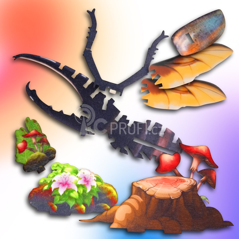 EscapeWelt 3D dřevěné puzzle Herkules antilský