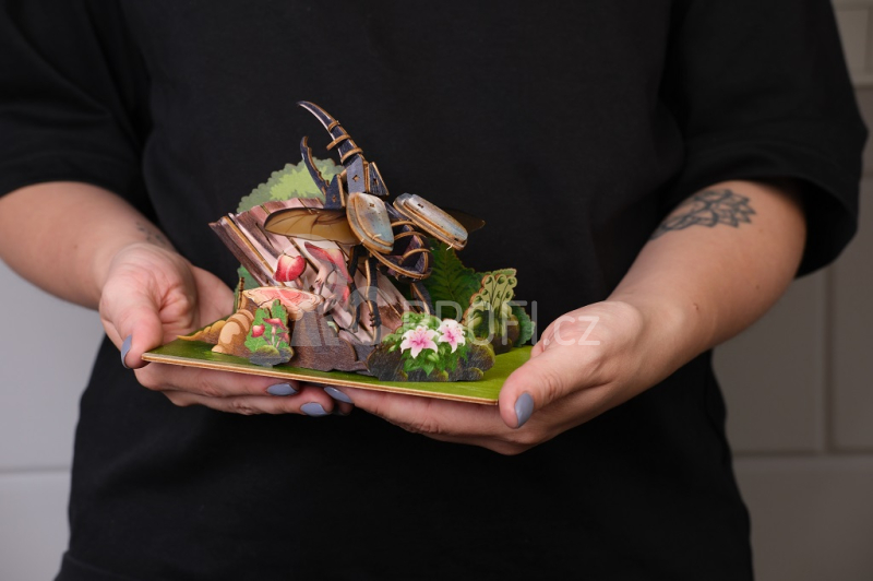 EscapeWelt 3D dřevěné puzzle Herkules antilský