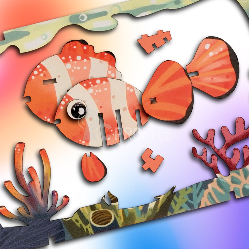 EscapeWelt 3D dřevěné puzzle Klaun očkatý