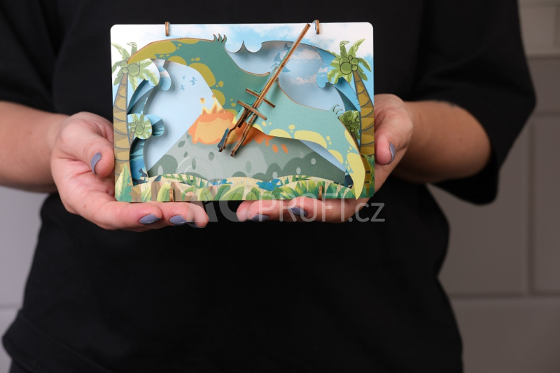 EscapeWelt 3D dřevěné puzzle Pterodactyl