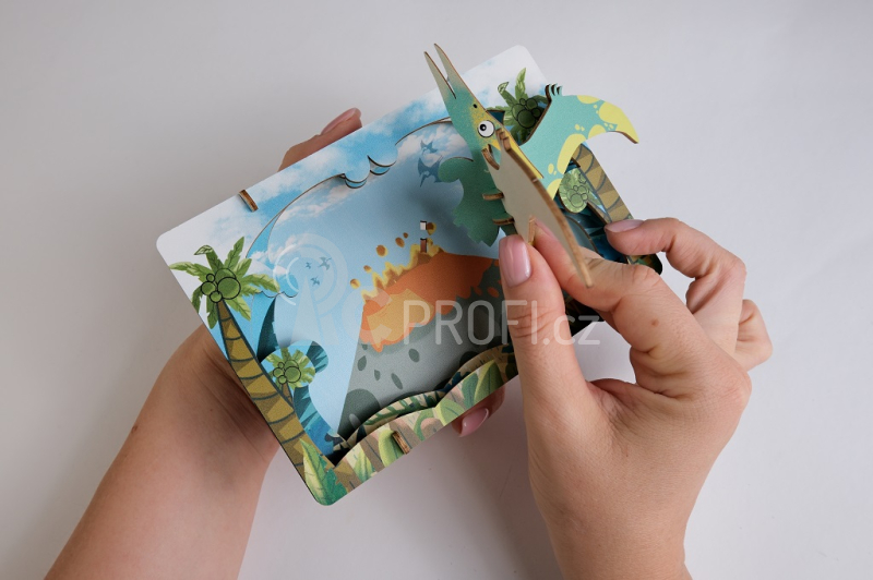 EscapeWelt 3D dřevěné puzzle Pterodactyl