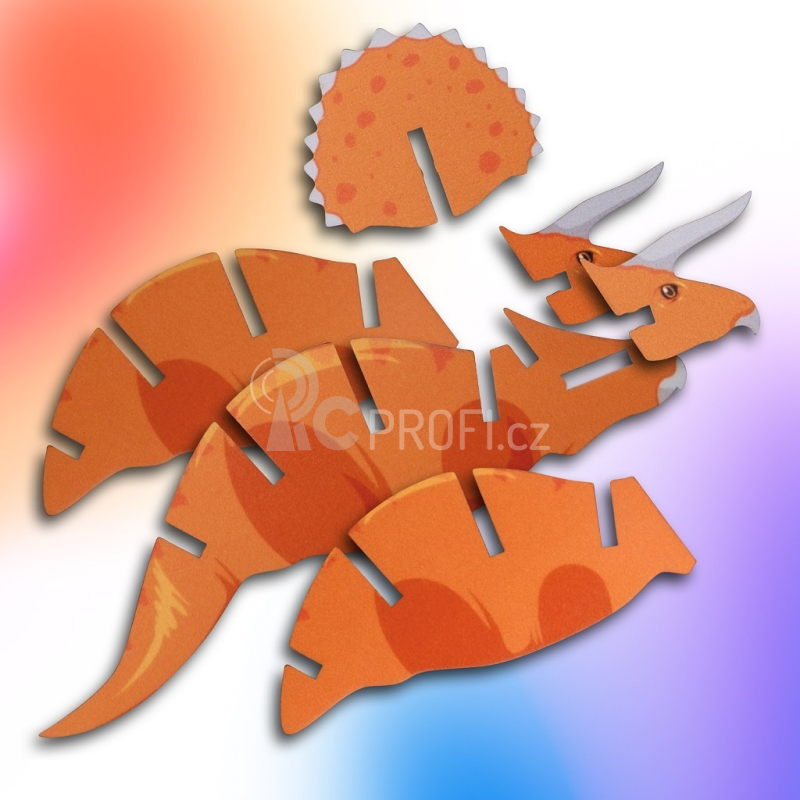 EscapeWelt 3D dřevěné puzzle Triceratops