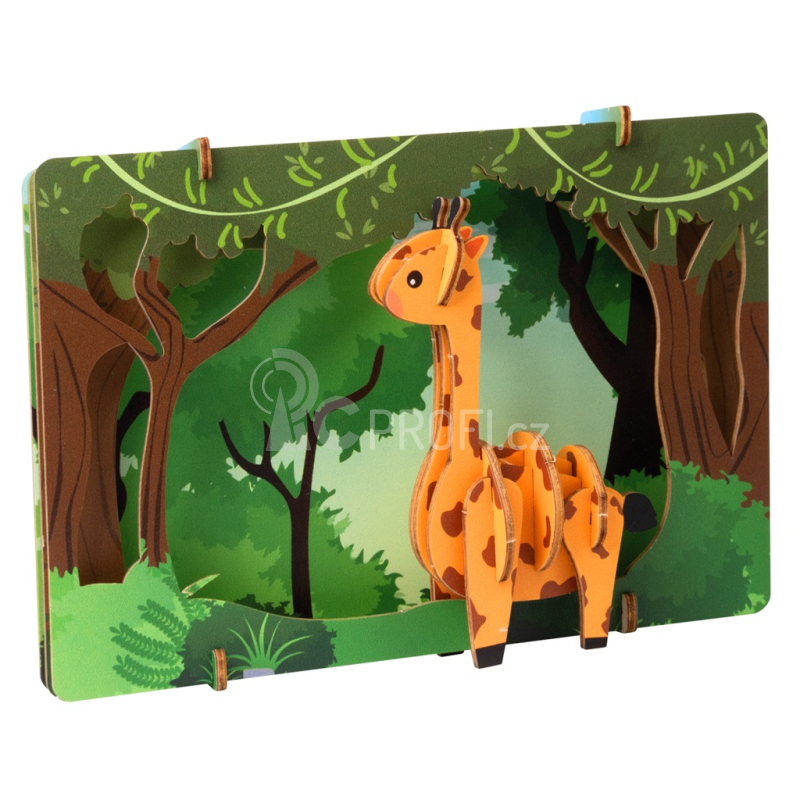 EscapeWelt 3D dřevěné puzzle Žirafa