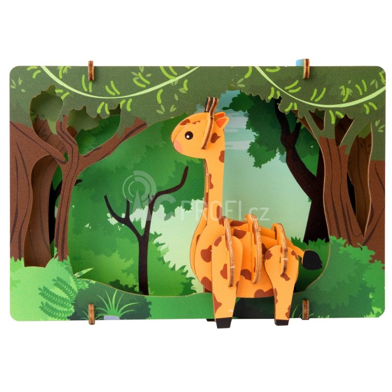 EscapeWelt 3D dřevěné puzzle Žirafa