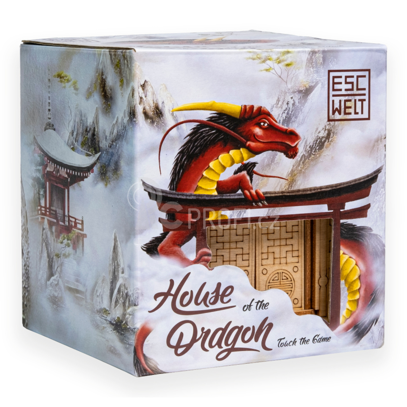 EscapeWelt Dřevěný hlavolam Dračí dům