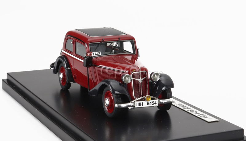 Esval model Adler Trumpf Junior Lipsia Taxi  1934 1:43 Červená Černá Bílá