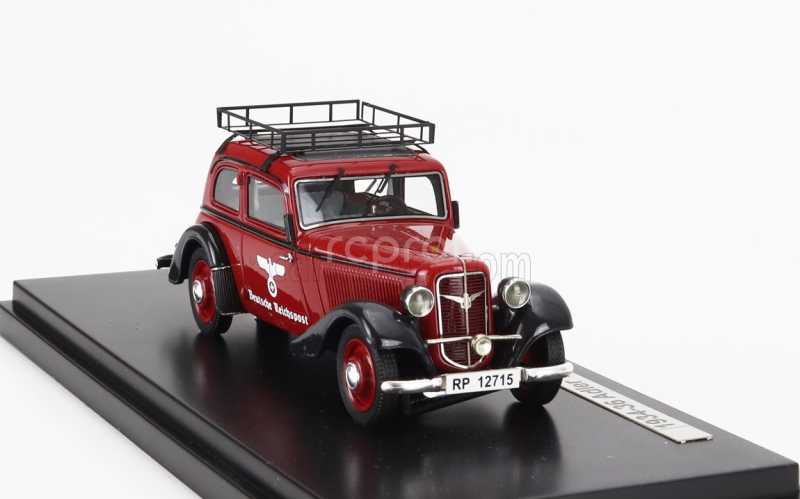 Esval model Adler Trumpf Junior Reichpost 1934 1:43 Černá Červená