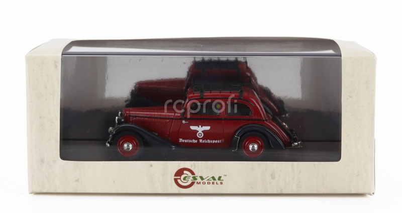 Esval model Adler Trumpf Junior Reichpost 1934 1:43 Černá Červená