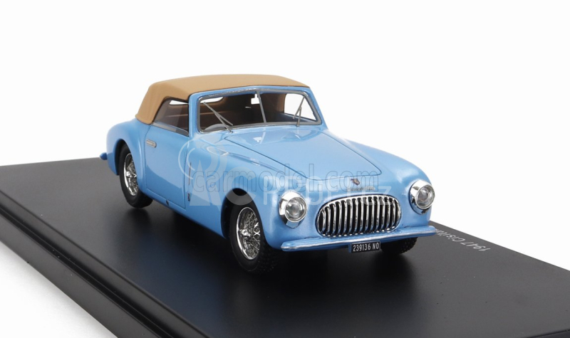 Esval model Cisitalia 202 Sc Stabilimenti Farina Cabriolet Closed 1947 1:43 Světle Modrá Krémová