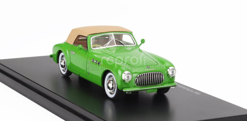 Esval model Cisitalia 202 Sc Stabilimenti Farina Cabriolet Closed 1947 1:43 Zelený Krém