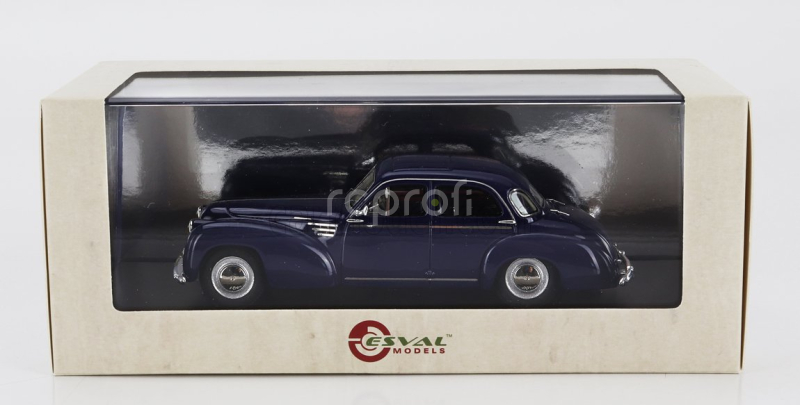 Esval model Delage D6-3l Autobineau Sedan Closed Roof 1948 1:43 Blue