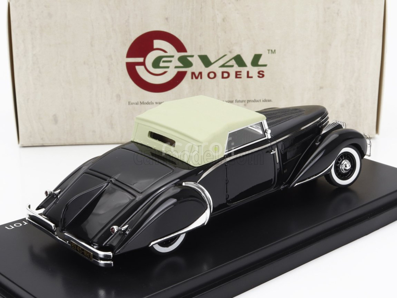 Esval model Delage D8-85 Clabot Roadster Henri Chapron Closed 1935 1:43 Black Beige