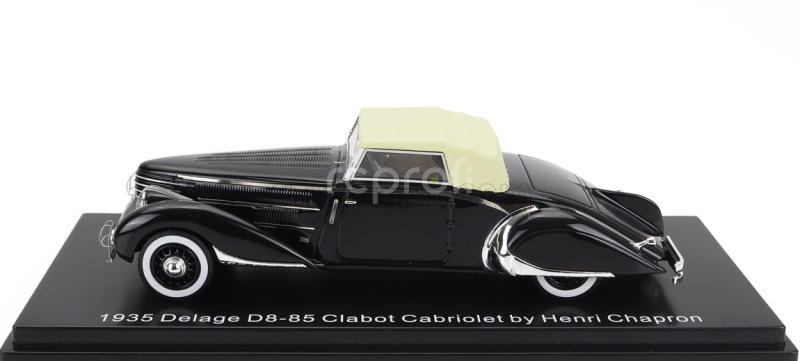 Esval model Delage D8-85 Clabot Roadster Henri Chapron Closed 1935 1:43 Black Beige