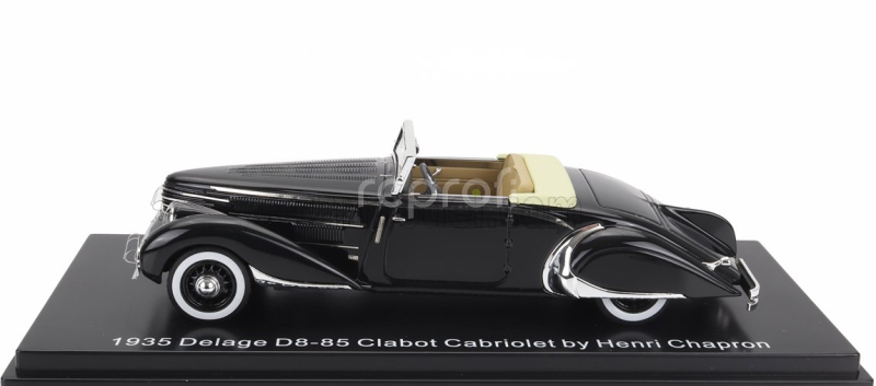 Esval model Delage D8-85 Clabot Roadster Henri Chapron Open 1935 1:43 Black