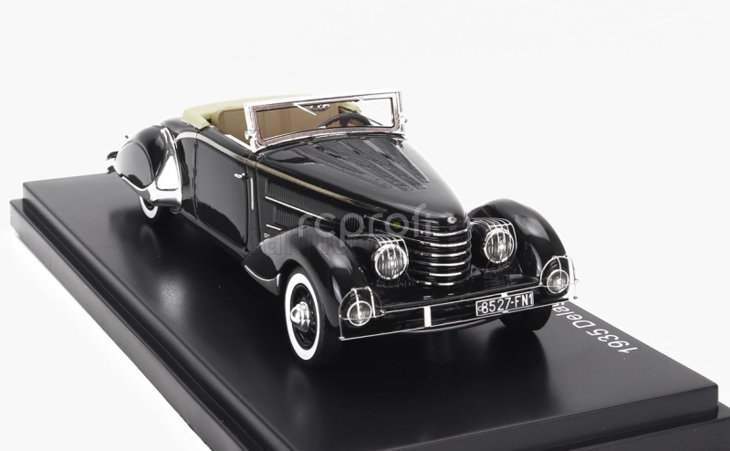 Esval model Delage D8-85 Clabot Roadster Henri Chapron Open 1935 1:43 Black