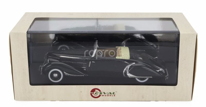 Esval model Delage D8-85 Clabot Roadster Henri Chapron Open 1935 1:43 Black