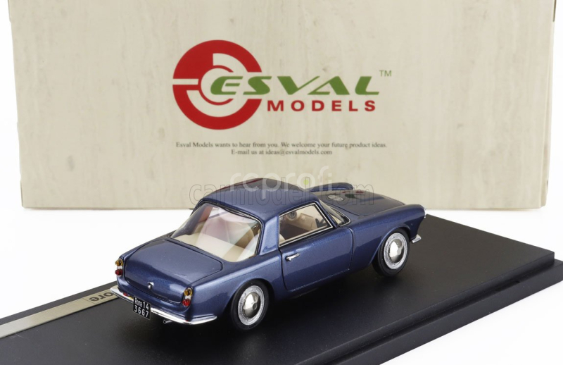 Esval model Fiat 1500 S Coupe By Fissore 1961 1:43 Blue