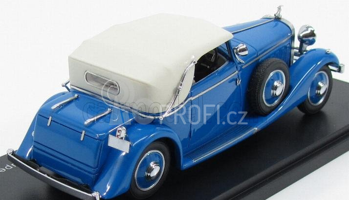 Esval model Hispano suiza J12 Drophead Convertible Three-position Closed By Fernandez & Darrin 1934 1:43 Modrá Bílá