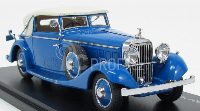 Esval model Hispano suiza J12 Drophead Convertible Three-position Closed By Fernandez & Darrin 1934 1:43 Modrá Bílá