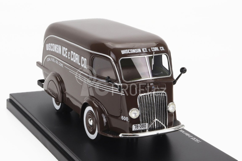 Esval model International D-300 N 600 Van Wisconsin Ice & Coal Co. 1938 1:43, hnědá