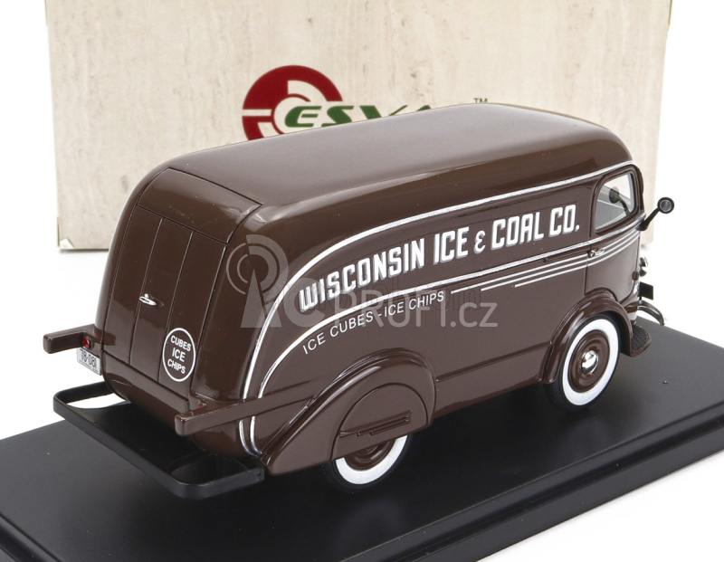 Esval model International D-300 N 601 Van Wisconsin Ice & Coal Co. 1938 1:43, hnědá