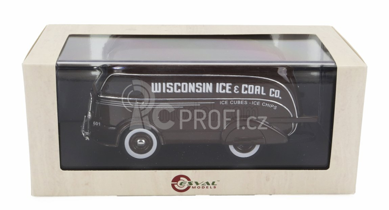 Esval model International D-300 N 601 Van Wisconsin Ice & Coal Co. 1938 1:43, hnědá