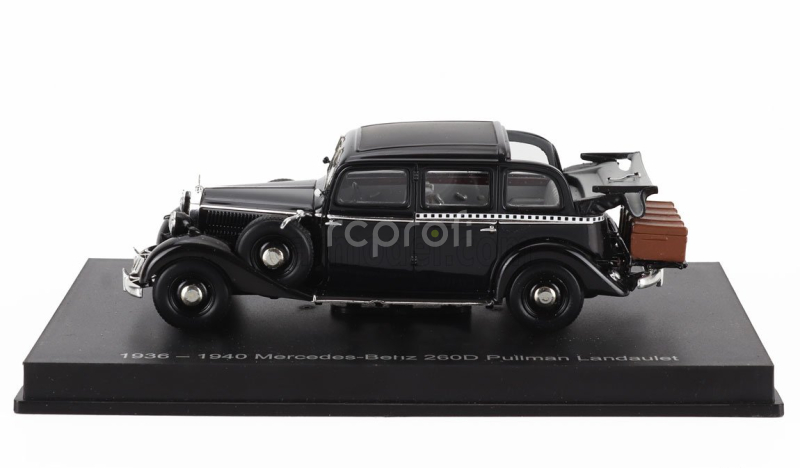 Esval model Mercedes benz 260d W138 Pullman Landaulet Berlin Taxi Open 1936 1:43 Black