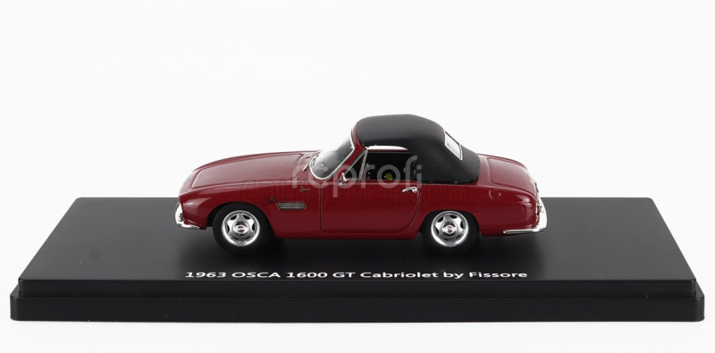 Esval model Osca 1600gt Fissore Cabriolet Closed 1963 1:43 Hnědá Černá