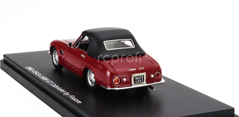 Esval model Osca 1600gt Fissore Cabriolet Closed 1963 1:43 Hnědá Černá