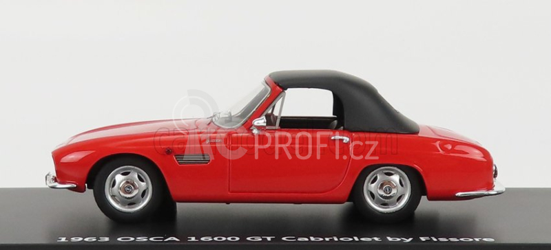 Esval model Osca 1600gt Fissore Cabriolet Closed 1963 1:43 Red