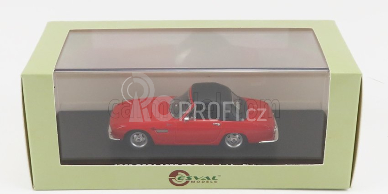 Esval model Osca 1600gt Fissore Cabriolet Closed 1963 1:43 Red