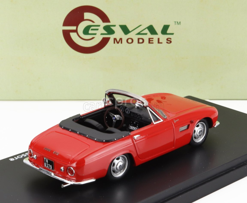 Esval model Osca 1600gt Fissore Cabriolet Open 1963 1:43 Červená Černá