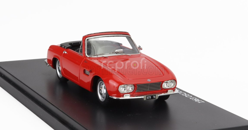 Esval model Osca 1600gt Fissore Cabriolet Open 1963 1:43 Červená Černá