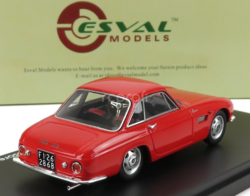 Esval model Osca 1600gt Fissore Coupe 1963 1:43 Red