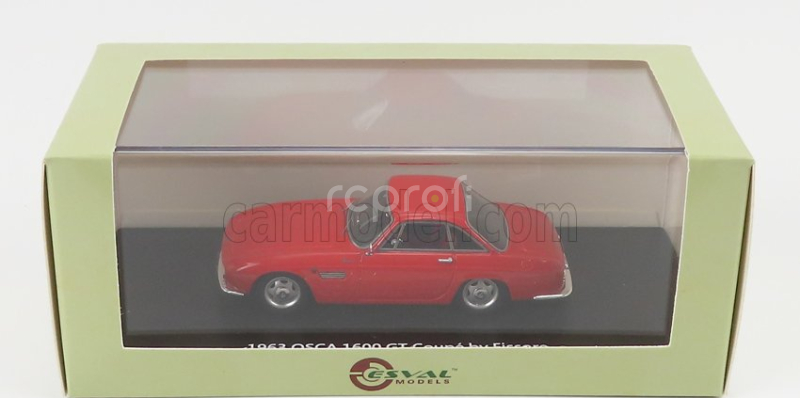 Esval model Osca 1600gt Fissore Coupe 1963 1:43 Red
