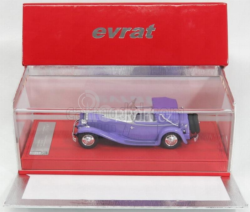 Evrat Delage D8s Cabriolet Open Fernandez Et Darrin Sn38229 1934 1:43 Purple