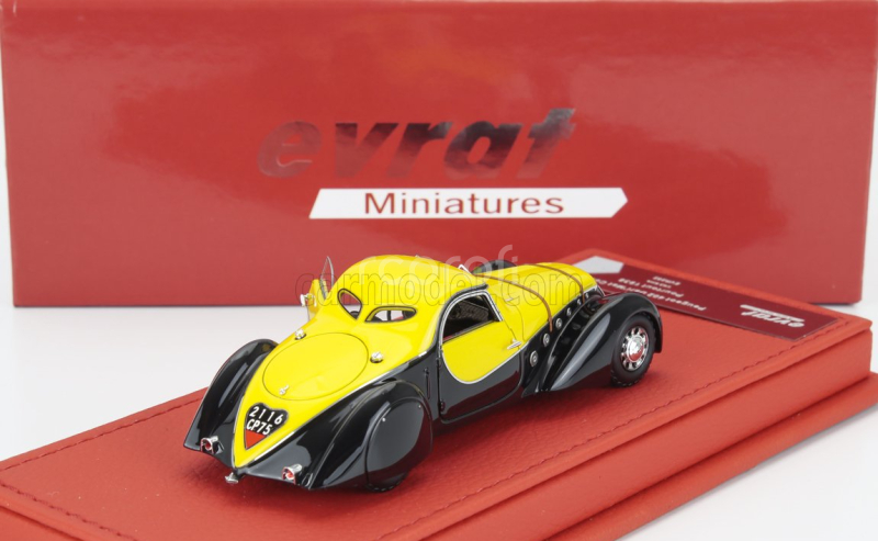 Evrat Peugeot 402 Darl Mat Coupe 1938 1:43 Žlutá Černá