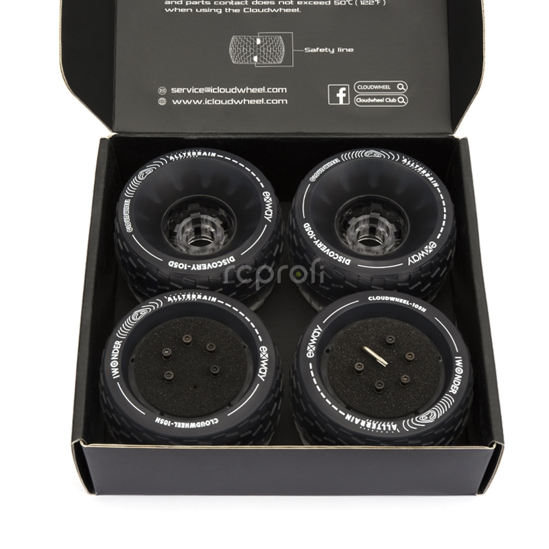 Exway Cloud Wheel Combo pro Hub pohon 105mm (černá)