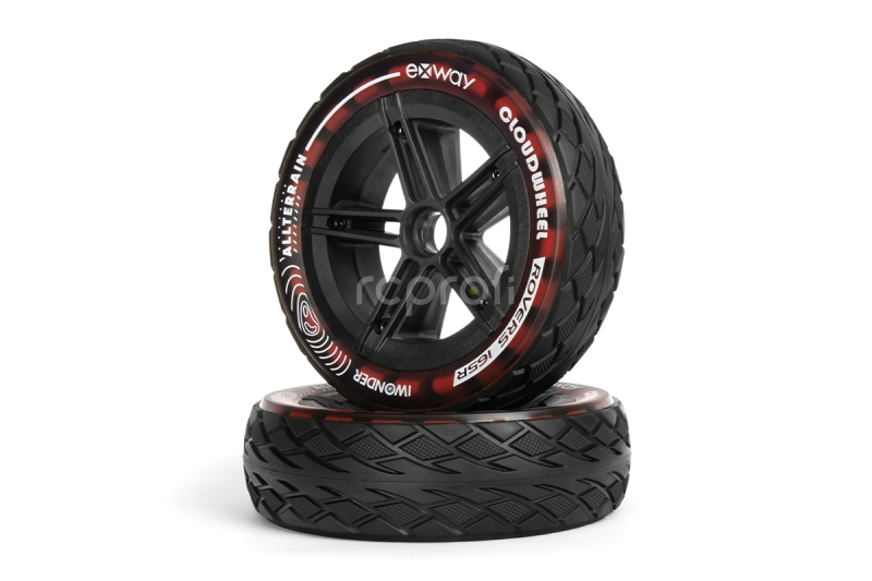Exway Sada kol Cloud Wheel Rover Scarlet Red pro Atlas 2WD