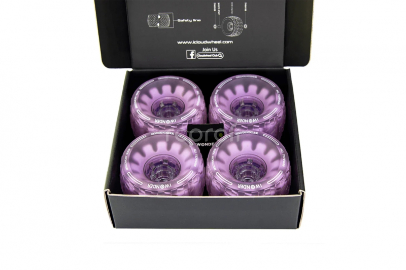 Exway X1 Cloud Wheel pro Riot pohon 105mm (fialová, 4ks)