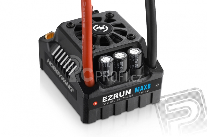 EZRUN MAX8 V3 s TRX konektorem - černý -regulátor